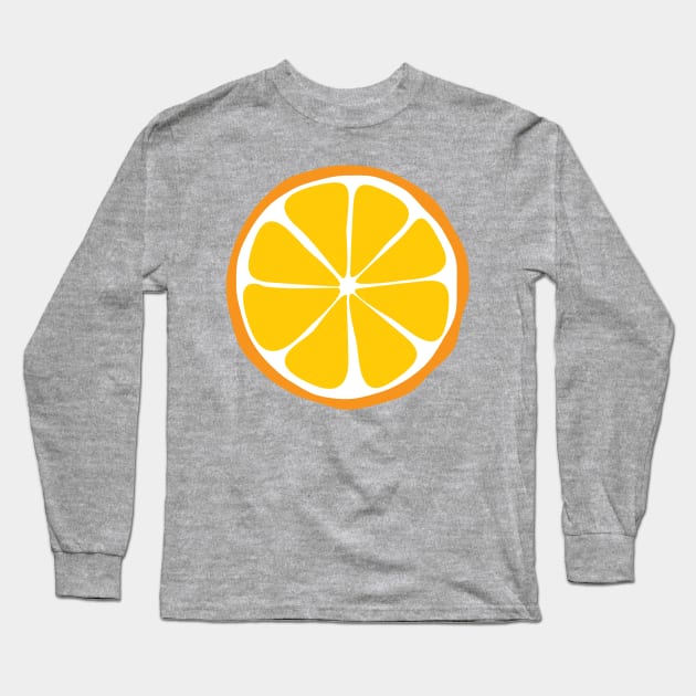 Retro Orange Long Sleeve T-Shirt by LMHDesigns